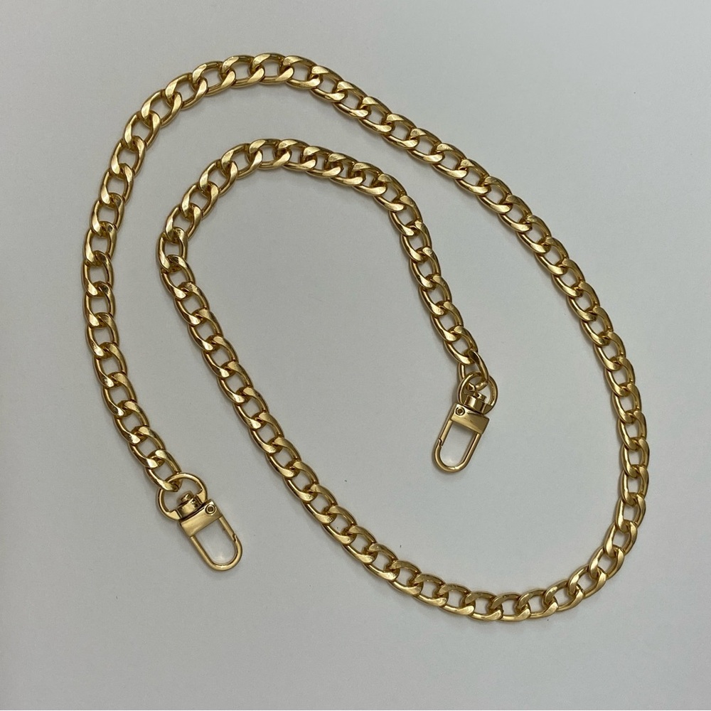 Unbranded Gold Tone Chain Converter Bag Strap 31.5in